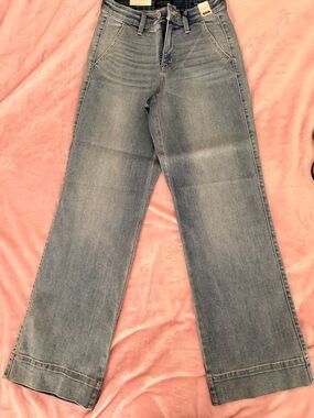 Judy Blue Wide-Leg High-Rise Jeans - Light Blue Wash
